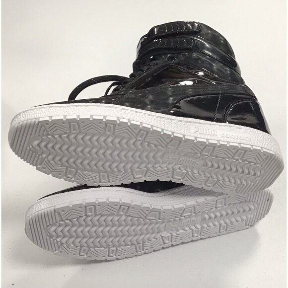 Woman’s Puma High Tops Black Size 8 🩶 - Picture 5 of 6